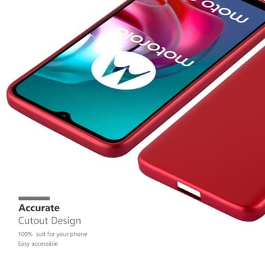 Motorola MOTO G10 / G30 Suojakuori Kotelo (Punainen)
