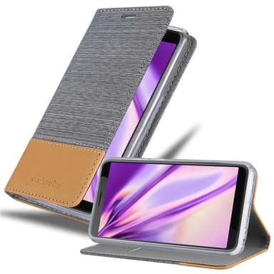 HTC Desire 12 Suojakuori Lompakkokotelo (harmaa)