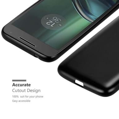 Motorola MOTO G4 PLAY Suojakuori Kotelo (Musta)