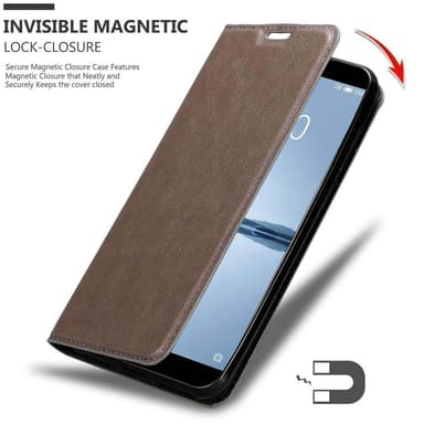 MEIZU 15 Suojakuori Lompakkokotelo (Ruskea)