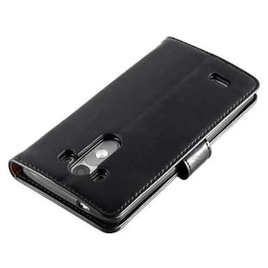 LG G3 Suojakuori Lompakkokotelo (Musta)