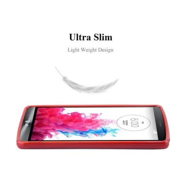 LG G3 STYLUS Suojakuori Kotelo (Punainen)