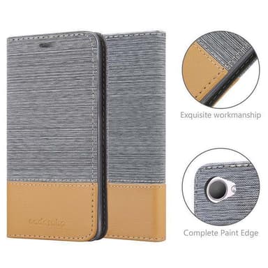 HTC Desire 12 Suojakuori Lompakkokotelo (harmaa)