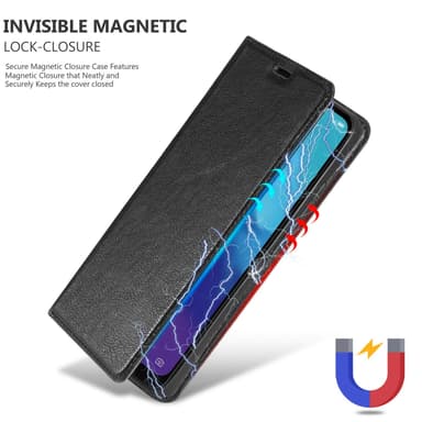 ZTE Blade V30 Vita Suojakuori Lompakkokotelo (Musta)