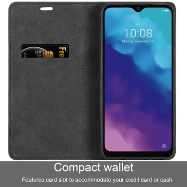 ZTE Blade V30 Vita Suojakuori Lompakkokotelo (Musta)