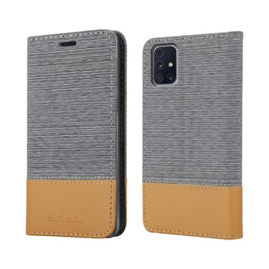 Samsung Galaxy M31s Suojakuori Lompakkokotelo (harmaa)