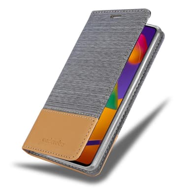 Samsung Galaxy M31s Suojakuori Lompakkokotelo (harmaa)
