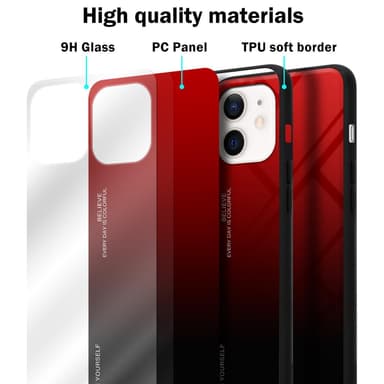 Suojakuori iPhone 12 MINI Kotelo (Musta)