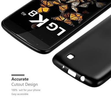 LG K8 2016 Suojakuori Kotelo (Musta)
