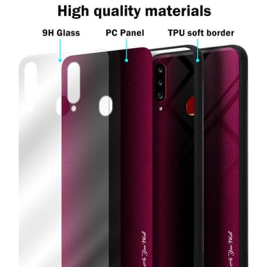 Samsung Galaxy A20s Suojakuori Kotelo (Vaaleanpunainen)