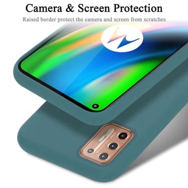 Motorola MOTO G9 PLUS Suojakuori Kotelo (Green)