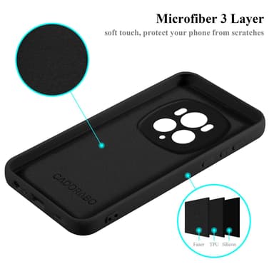 Honor Magic 6 Pro Suojakuori Kotelo Case (Musta)