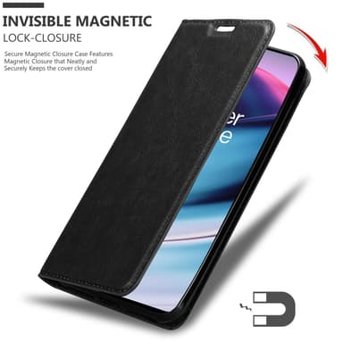 OnePlus Nord CE 5G Suojakuori Lompakkokotelo (Musta)