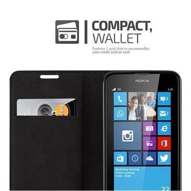 Nokia Lumia 630 / 635 Suojakuori Lompakkokotelo