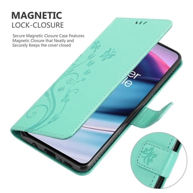 OnePlus Nord CE 5G Suojakuori Lompakkokotelo (Turkoosi)