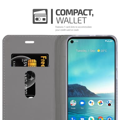Nokia 3.4 Suojakuori Lompakkokotelo (Sininen)