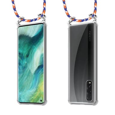 Oppo FIND X2 Suojakuori Kotelo Ketju (Sininen)