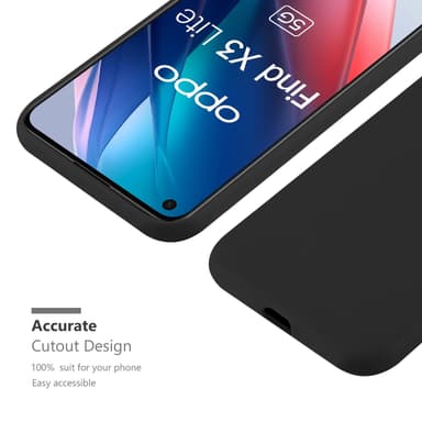Suojakuori Oppo FIND X3 LITE Kotelo (Musta)