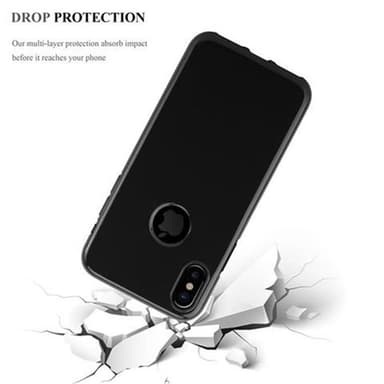 iPhone X / XS Suojakuori Kotelo (Musta)