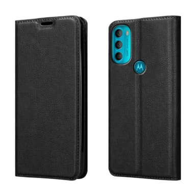 Motorola MOTO G71 5G Suojakuori Lompakkokotelo (Musta)