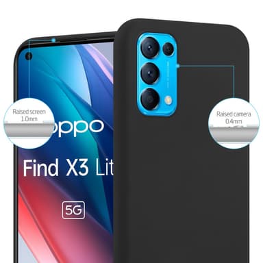 Suojakuori Oppo FIND X3 LITE Kotelo (Musta)