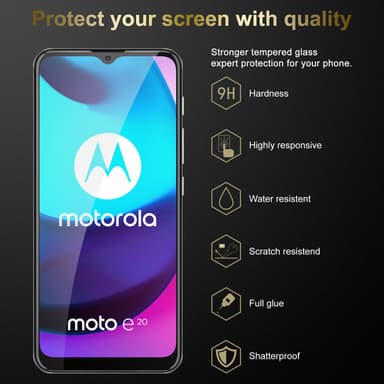 Motorola MOTO E20 / E30 / E40 Näytönsuoja Karkaistu