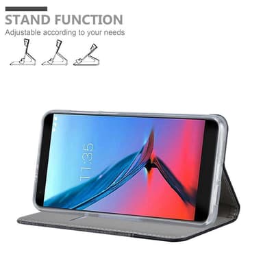 ZTE Blade V9 Suojakuori Lompakkokotelo (harmaa)