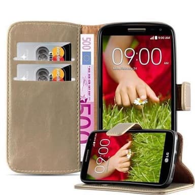 LG G2 MINI Suojakuori Lompakkokotelo (Ruskea)
