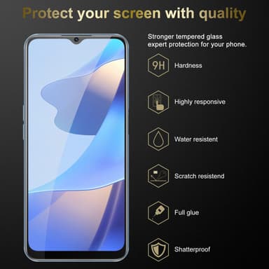 Oppo A16s / A54s Näytönsuoja Karkaistu lasi Suojakalvo