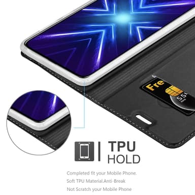 Suojakuori Honor 9X Lompakkokotelo (Musta)