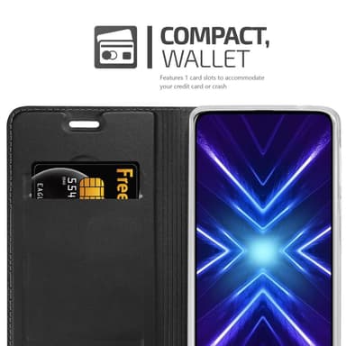 Suojakuori Honor 9X Lompakkokotelo (Musta)