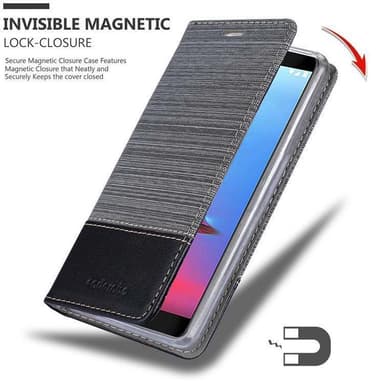 ZTE Blade V9 Suojakuori Lompakkokotelo (harmaa)