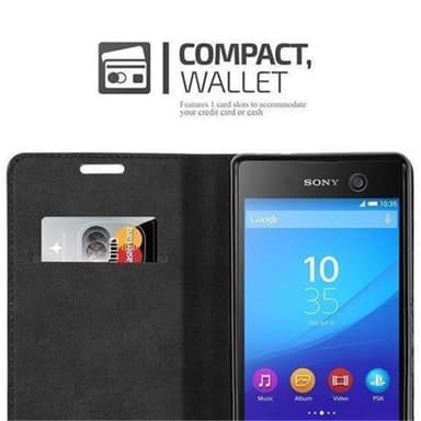 Sony Xperia M5 Suojakuori Lompakkokotelo (Turkoosi)