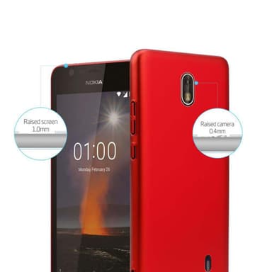 Nokia 1 2018 Suojakuori Kotelo Cover (Punainen)