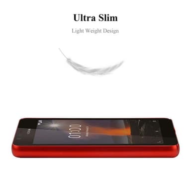 Nokia 1 2018 Suojakuori Kotelo Cover (Punainen)