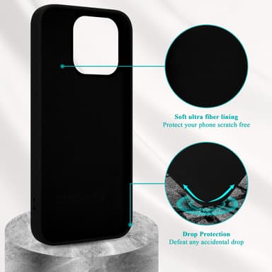 iPhone 14 PRO Suojakuori Kotelo Case (Musta)