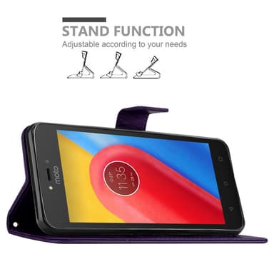Motorola MOTO C Suojakuori Lompakkokotelo (Violetti)
