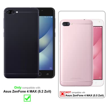 Asus ZenFone 4 MAX (5.2 Zoll) 3x Suojakalvo Karkaistu