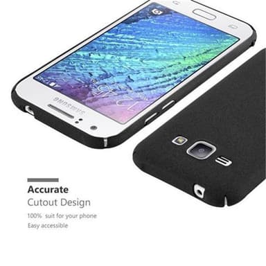 Samsung Galaxy J1 2015 Suojakuori Kotelo (Musta)