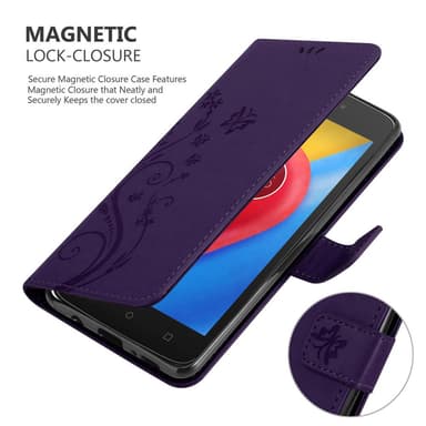 Motorola MOTO C Suojakuori Lompakkokotelo (Violetti)
