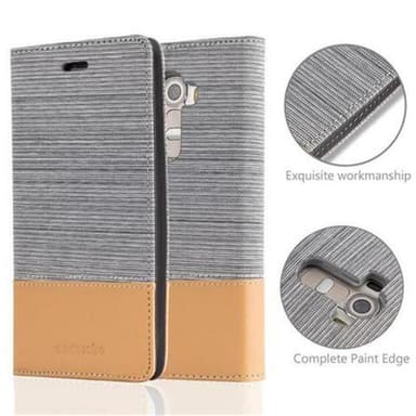 LG G4 / G4 PLUS Suojakuori Lompakkokotelo (harmaa)