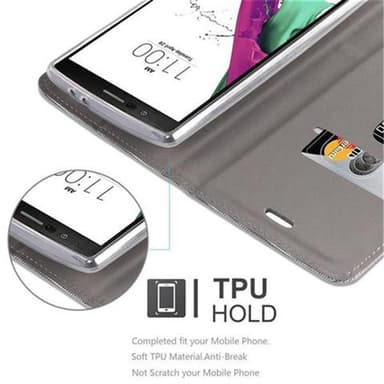 LG G4 / G4 PLUS Suojakuori Lompakkokotelo (harmaa)