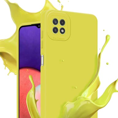 Samsung Galaxy A22 5G Suojakuori Kotelo (Keltainen)