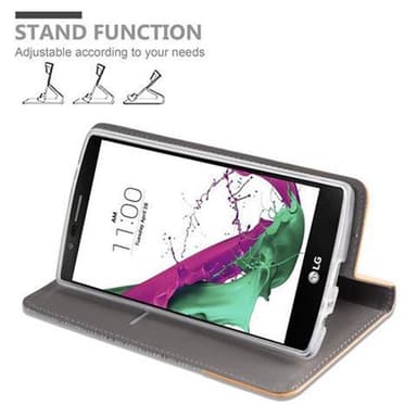 LG G4 / G4 PLUS Suojakuori Lompakkokotelo (harmaa)