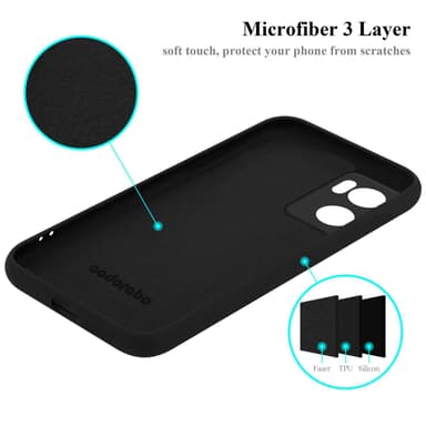OnePlus Nord CE 2 5G Suojakuori Kotelo (Musta)