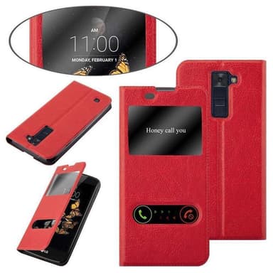 Lompakkokotelo LG K8 2016 Case (Punainen)