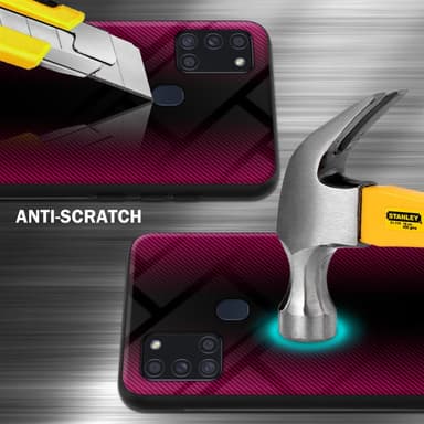 Samsung Galaxy A21s Suojakuori Kotelo (Vaaleanpunainen)