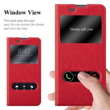 Lompakkokotelo LG K8 2016 Case (Punainen)