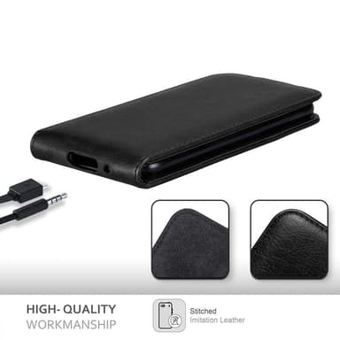 Blackberry Q10 Suojakuori Lompakkokotelo (Musta)