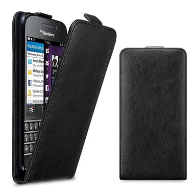 Blackberry Q10 Suojakuori Lompakkokotelo (Musta)